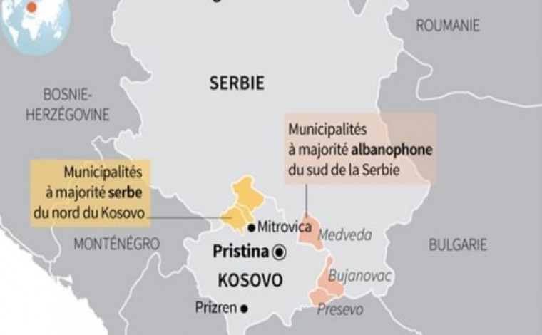Bisedimet sekrete Thaçi-Vuçiq, opsionet e korigjimi Luginë- Veri i Kosovës (detaje)