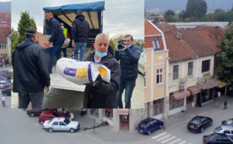 Halil Kastrati dërgon pako ushqimore edhe në Luginë të Preshevës