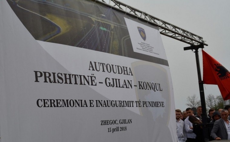 Ngecin punimet në autostradën Prishtinë-Gjilan-Konqul