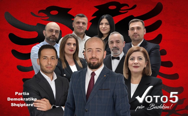 Emrat e kandidatëve nga lista "Partia Demokratike Shqiptare-Dr.sc Ragmi Mustafa" me numrin 5