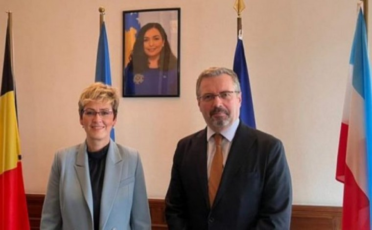 Këshilltarja politike e Kurtit për Preshevë takohet me ambasadorin e Kosovës në Bruksel