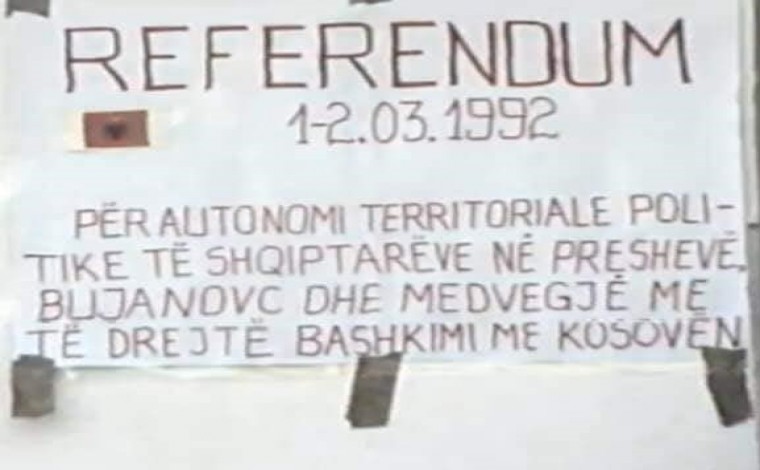 Referendumi 1 dhe 2 marsit 1992, tre opsionet politike të Luginës së Preshevës (votimi-video)