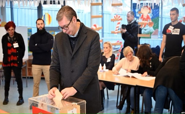 Vuçiq shpall fitore në zgjedhje 2023