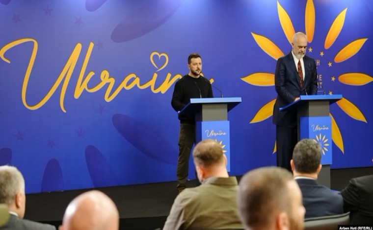 presidenti i Ukrainës Zelensky nga Tirana: Rusia do të bëjë gjithçka për të destabilizuar Ballkanin
