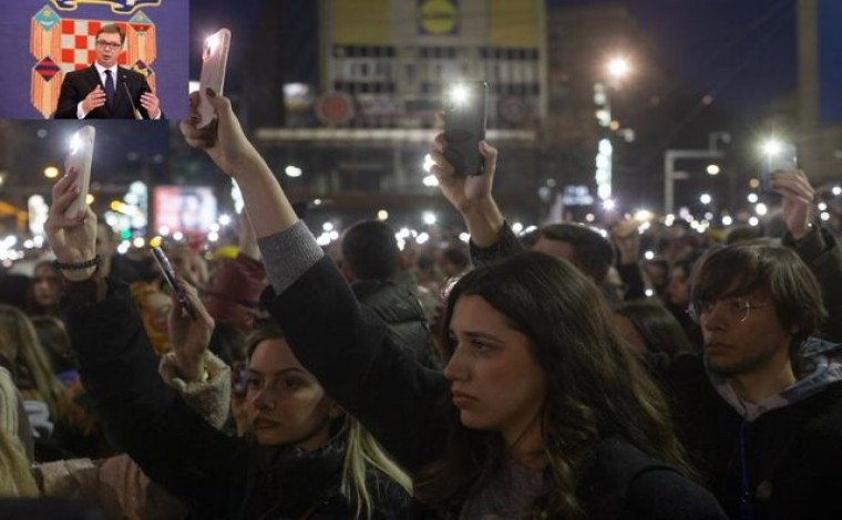 Vuçiç tenton të zbehë protestat masive studentore në Serbi: Kanë mbështetje nga jashtë