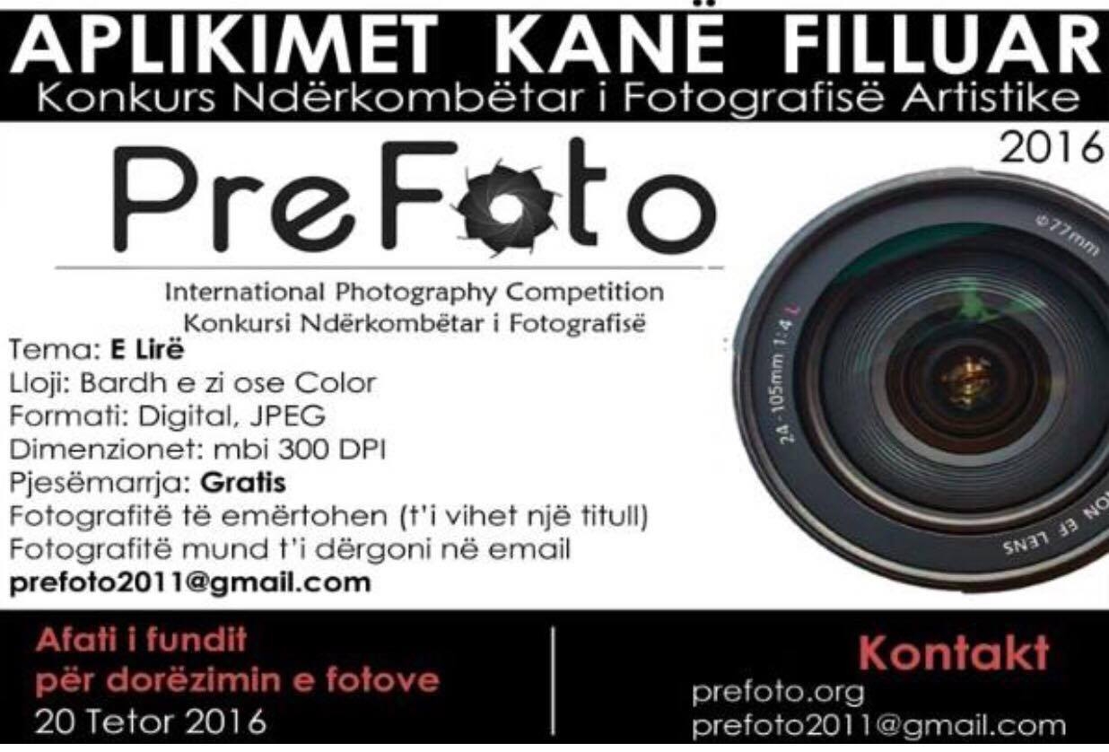 Filluan aplikimet për Konkursin e fotografisë "PreFoto" 2016 edicioni 6
