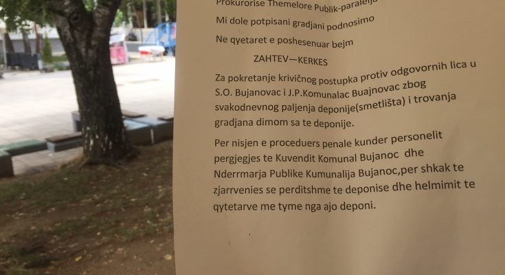 Grupi i qytetarëve e dërgon "deponinë e bërdhogut" në prokurori