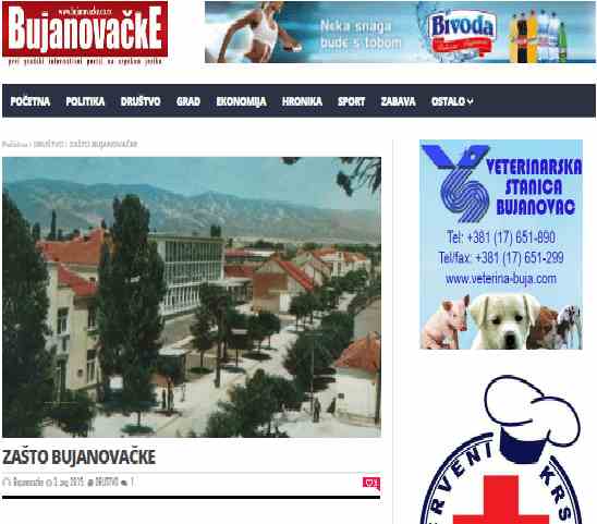 Portali "Bujanovacke" në serbisht feston dy vjetorin 