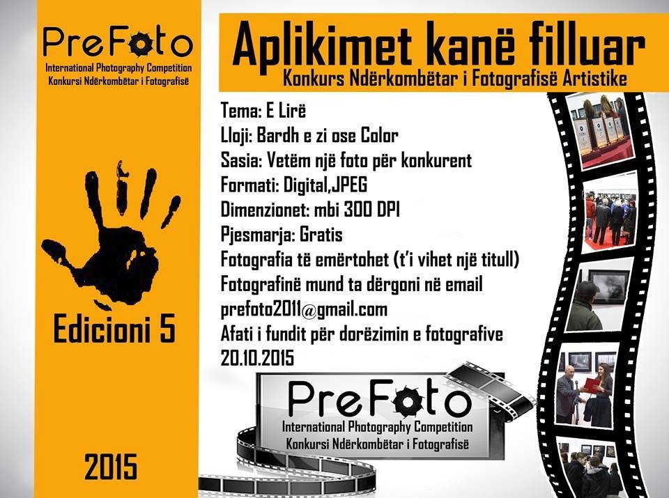 Shpallet konkursi i fotografisë "PreFoto 2015" në Preshevë, aplikoni