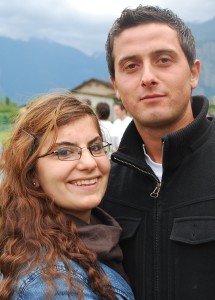 Marigona me të fejuarin e saj në Fully të Zvicrës
